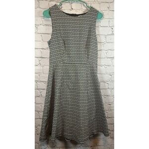 41 HAWTHORN Geometric Print Sleeveless Fit & Flare Dress‎ - Size 6